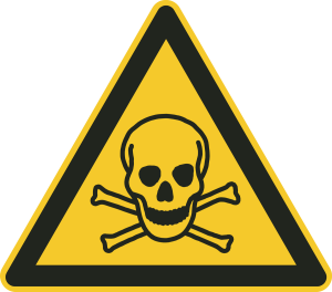 Warnschild "Giftige Stoffe"